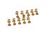 10Pcs/Set Solid Brass Rivet Round Head Button Belt Screw Chicago Studs Leather Carousel 1