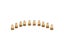 10Pcs/Set Solid Brass Rivet Round Head Button Belt Screw Chicago Studs Leather Carousel 5