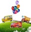Fire Truck Party Balloons Package Birthday Party Decoration Carousel 3