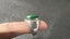 Vintage Heavy & Chunky Sterling Silver & Malachite Ring - Lot F138 Carousel 2