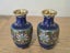 Pair of Small Vintage Oriental Enameled Cloisonné Vases Carousel 1