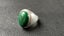Vintage Heavy & Chunky Sterling Silver & Malachite Ring - Lot F138 Carousel 3