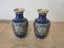 Pair of Small Vintage Oriental Enameled Cloisonné Vases Carousel 2