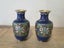 Pair of Small Vintage Oriental Enameled Cloisonné Vases Carousel 4