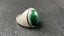 Vintage Heavy & Chunky Sterling Silver & Malachite Ring - Lot F138 Carousel 4