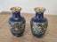 Pair of Small Vintage Oriental Enameled Cloisonné Vases Carousel 5