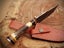 Hand Made Damascus Steel Stag Horn & Rose Wood Handle Collector Knife RRP 400$ Carousel 4