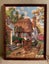 Vintage Framed Thatched Cottage Tapestry Carousel 1