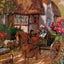 Vintage Framed Thatched Cottage Tapestry Carousel 2