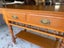 NZ Circa 1980's Solid Kauri Side Table or Console Table Carousel 6