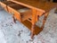 NZ Circa 1980's Solid Kauri Side Table or Console Table Carousel 11