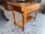 NZ Circa 1980's Solid Kauri Side Table or Console Table Carousel 3