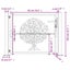 Garden Gate Anthracite 105X105 Cm Steel Tree Design Optopp Carousel 3