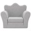 Kids' Sofa Bed Light Grey Soft Plush Tpibpt Carousel 2