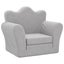 Kids' Sofa Bed Light Grey Soft Plush Tpibpt Carousel 9