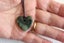BEAUTIFUL SMALL LOVE HEART INANGA FLOWER POUNAMU / JADE Carousel 1