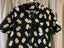 Black Hawaiian style cotton shirt with lime green & mauve Ice blocks design,XL Carousel 2