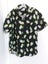Black Hawaiian style cotton shirt with lime green & mauve Ice blocks design,XL Carousel 1