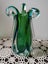 Gorgeous High Quality Vintage Chribska Art Glass Vase with Fronds Carousel 5