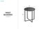 OTIS D68 Tempered Glass Top Dining Table/Bar Table (Black) Carousel 4