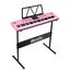 61 Key Electronic Keyboard Piano with Microphone Adjustable Stand Carousel 13