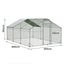 Pawz 600X300x194cm Large Metal Walk In Chicken Coop Cage Carousel 2