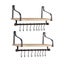 Floating Shelf Brackets Wall Shelves Mount Display Rack Storage Hook 2pcs Carousel 1