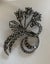 Antique German Sterling 935 Marcasite Tulip Brooch Carousel 2