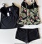 Size 16 H & H Swim Sets - Black Tankini and Boy Leg Pants and Floral Tankini Carousel 2