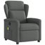 Massage Recliner Chair Dark Grey Fabric Aboppni Carousel 1