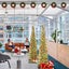 150cm Pop Up Christmas Tree Collapsible Christmas Tinsel Tree Artificial Tree Carousel 8