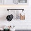 Industrial Pipe Towel Rack Kitchen Pot Pan Hanger 120cm Carousel 5