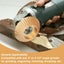 5PCS Wood Carving Disc Set for 4" or 4 1/2" Angle Grinder with Wrench Carousel 8