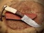 Amazing Hand Made Damascus Steel Bone & Wood Handle Skinner Knife RRP 300$ Carousel 6