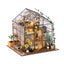 Mini DIY Flower House Handmade 3D Puzzle Assembly Building Toys Carousel 7
