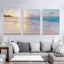 Wall Art 70Cmx100Cm Ocean And Beach 3 Sets White Frame Canvas Carousel 2