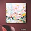 Wall Art 90Cmx90Cm Abstract Pink Mountain Hand Painted Style Gold Frame Canvas Carousel 2