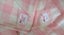 Pair of Vintage Pure Wool Blankets Pink/Cream Carousel 1
