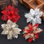 Christmas Glitter Artifical Flower Ornaments Carousel 6