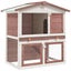 Vida Xl Outdoor Rabbit Hutch 3 Doors Wood Carousel 7