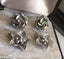 Two Pairs Of Vintage Sterling Silver Flower Earrings (11.3 Grams) Carousel 1