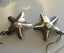 Two Pairs Of Vintage Sterling Silver Flower Earrings (11.3 Grams) Carousel 7