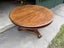 Antique Victorian Round Pedestal Dining Table Carousel 5