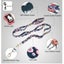 True Love Floral Multi Handle Dog Lead Blue S Carousel 5