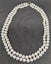7.5- 8.2mm White Oval Round Pearl 19" Double Strand Necklace Carousel 5