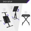Adjustable Keyboard Stand Folding Piano Stool Seat Chair Set Carousel 8