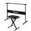 Adjustable Keyboard Stand Folding Piano Stool Seat Chair Set Carousel 13