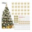 Hod Health & Home Christmas Tree Decorations 120Pcs Flowers Artificial Carousel 2