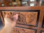 Mid Century Solid Decorative Heavily Carved Teak Chest of Drawers Carousel 9
