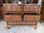 Mid Century Solid Decorative Heavily Carved Teak Chest of Drawers Carousel 7